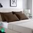 Utopia Bedding – 4er-Set Kissenbezüge – 50 x 75 cm – Oeko-TEX – Gebürstete Mikrofaser, 100% Polyester, mit Umschlagverschluss (Kissenfüllung Nicht enthalten), nur Kissenbezug – Braun