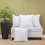 Utopia Bedding – 4er-Set Kissenbezüge – 80 x 80 cm – Oeko-TEX – Gebürstete Mikrofaser, 100% Polyester, mit Umschlagverschluss (Kissenfüllung Nicht enthalten), nur Kissenbezug – Weiß