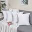 Utopia Bedding – 4er-Set Kissenbezüge – 50 x 50 cm – Oeko-TEX – Gebürstete Mikrofaser, 100% Polyester, mit Umschlagverschluss (Kissenfüllung Nicht enthalten), nur Kissenbezug – Weiß
