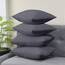 Utopia Bedding – 4er-Set Kissenbezüge – 40 x 60 cm – Oeko-TEX – Gebürstete Mikrofaser, 100% Polyester, mit Umschlagverschluss (Kissenfüllung Nicht enthalten), nur Kissenbezug – Grau