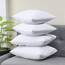 Utopia Bedding – 4er-Set Kissenbezüge – 40 x 60 cm – Oeko-TEX – Gebürstete Mikrofaser, 100% Polyester, mit Umschlagverschluss (Kissenfüllung Nicht enthalten), nur Kissenbezug – Weiß