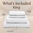 Utopia Bedding Bettwäsche-Set für King-Size-Bett, 4-teilig, gebürstete Mikrofaser, schrumpft und lichtbeständig, pflegeleicht (King-Size-Bett, Weiß)