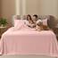 Utopia Bedding Bettwäsche-Set für King-Size-Betten – 4-teiliges Bettwäsche-Set, weiche und atmungsaktive Mikrofaser, enthält 1 Spannbetttuch, 1 Bettlaken und 2 Kissenbezüge – Oeko Tex (Teerosa)