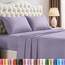 Utopia Bedding California King Size Bettlaken-Set, 4-teilig, weiche und atmungsaktive Mikrofaser, enthält 1 Spannbetttuch, 1 Bettlaken und 2 Kissenbezüge, Oeko Tex (Lavendel)