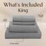 Utopia Bedding Bettwäsche-Set für Kingsize-Bett, 4-teilig, gebürstete Mikrofaser, schrumpft und lichtbeständig, pflegeleicht (Kingsize, Heather Grey)