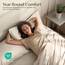 Utopia Bedding Bettwäsche-Set für Kingsize-Bett, 4-teilig, gebürstete Mikrofaser, schrumpft und lichtbeständig, pflegeleicht (Kingsize, Heather Oatmeal)