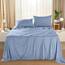 Utopia Bedding California King Size Bettlaken-Set, 4-teilig, weiche und atmungsaktive Mikrofaser, enthält 1 Spannbetttuch, 1 Bettlaken und 2 Kissenbezüge, Oeko Tex (Heather Navy)