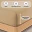 Buymax Spannbettlaken 70x140cm Doppelpack 100% Baumwolle Kinderbett Spannbetttuch Baby Bettlaken Jersey, Matratzenhöhe bis 15 cm, Farbe Sand