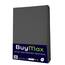 Buymax Spannbettlaken 140x200cm Doppelpack 100% Baumwolle Spannbetttuch Bettlaken Jersey, Matratzenhöhe bis 25 cm, Farbe Anthrazit
