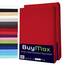 Buymax Spannbettlaken 140x200cm Doppelpack 100% Baumwolle Spannbetttuch Bettlaken Jersey, Matratzenhöhe bis 25 cm, Farbe Rot