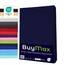 Buymax Topper Spannbettlaken 140x200 cm Spannbetttuch 100% Baumwolle Jersey für Matratzentopper bis 12 cm Matratzenhöhe Bettlaken für Boxspringbett Topper, Blau Marineblau