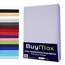 Buymax Wasserbett Spannbettlaken Stretch 140x200-160x220 cm für Wasserbetten und Boxspringbetten Bettbezug für Matratzen bis 35 cm Matratzenhöhe, Silber Grau