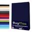 Buymax Wasserbett Spannbettlaken Stretch 140x200-160x220 cm für Wasserbetten und Boxspringbetten Bettbezug für Matratzen bis 35 cm Matratzenhöhe, Blau Marineblau
