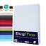Buymax Topper Spannbettlaken 160x200 cm Spannbetttuch 100% Baumwolle Jersey für Matratzentopper bis 12 cm Matratzenhöhe Bettlaken für Boxspringbett Topper, Weiß
