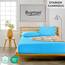 Buymax Wasserbett Spannbettlaken Stretch 180x200-200x220 cm für Wasserbetten und Boxspringbetten Bettbezug für Matratzen bis 35 cm Matratzenhöhe, Türkis