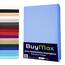 Buymax Wasserbett Spannbettlaken Stretch 180x200-200x220 cm für Wasserbetten und Boxspringbetten Bettbezug für Matratzen bis 35 cm Matratzenhöhe, Blau Hellblau