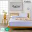 Buymax Wasserbett Spannbettlaken Stretch 180x200-200x220 cm für Wasserbetten und Boxspringbetten Bettbezug für Matratzen bis 35 cm Matratzenhöhe, Silber Grau