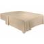 Utopia Bedding Bettlaken, Oberlaken, weich gebürstetes Mikrofasergewebe, kein Einlaufen, farbecht, pflegeleicht, nur 1 Bettlaken, Kingsize-Größe, Beige