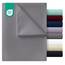 Utopia Bedding - Bettlaken ohne Gummizug 266x259cm - Weich Gebürstetes Polyester - Mikrofaser Flaches Laken – Grau