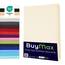 Buymax Spannbettlaken 200x200cm Doppelpack 100% Baumwolle Spannbetttuch Bettlaken Jersey, Matratzenhöhe bis 25 cm, Farbe Beige