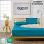 Buymax Spannbettlaken 200x200cm Doppelpack 100% Baumwolle Spannbetttuch Bettlaken Jersey, Matratzenhöhe bis 25 cm, Farbe Petrol