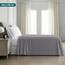Utopia Bedding - Bettlaken ohne Gummizug 266x259cm - Weich Gebürstetes Polyester - Mikrofaser Flaches Laken – Grau