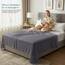 Utopia Bedding - Flach Laken ohne Gummizug - 167 x 243 cm - Oeko-TEX Zertifiziert - Weich Gebürstetes Polyester – Mikrofaser – Flaches Blatt – Grau