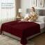 Utopia Bedding - Bettlaken ohne Gummizug 270x290cm - Oeko-TEX Zertifiziert - Weich Gebürstetes Polyester - Mikrofaser Flaches Laken – Burgunderrot