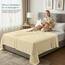 Utopia Bedding - Bettlaken ohne Gummizug 225x255cm - Oeko-TEX Zertifiziert - Weich Gebürstetes Polyester - Mikrofaser Flaches Laken – Beige