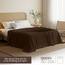 Utopia Bedding Mattes Bettlaken, weich gebürstetes Mikrofasergewebe, schrumpffreies und lichtbeständiges Oberlaken, pflegeleicht, nur 1 Bettlaken, Queensize, Braun