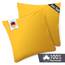 Blumtal Kissenbezug 40x40 cm (2er Set Kissenbezüge) - Gelb - 100% Baumwoll-Jersey, Oeko-Tex Zertifiziert, Kissenhülle 40x40 - Jersey Kopfkissenbezug für Kissen 40x40 cm mit Reißverschluss
