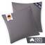Blumtal Kissenbezug 65x65 cm (2er Set Kissenbezüge) - Grau - 100% Baumwoll-Jersey, Oeko-Tex Zertifiziert, Kissenbezüge 65x65 - Jersey Kissenhülle für Deko-Kissen 65x65 mit Reißverschluss