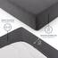 Blumtal® Premium Spannbettlaken 90x200cm 2er Set Jersey - Oeko-TEX zertifiziertes Bettlaken 90x200cm Baumwolle 100% - Spannleintuch 90x200 für Matratzen bis 25cm - 90x200 Spannbettlaken - Anthrazit