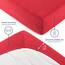 Blumtal® Premium Spannbettlaken 140x200cm Jersey - Oeko-TEX zertifiziertes Spannbettlaken 140x200cm Baumwolle 100% - Spannleintuch 140x200 für Matratzen bis 25 cm - Laken - 140x200 Bettlaken - Rot
