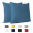 Dreamzie Kissenbezug 40x40 (Set mit 2) - 100% Jersey Baumwolle 150 g/qm Kissenbezüge -Blau - Für Kissen 40 x 40 cm - Kissenhülle - Kissenbezug - Resistent und Hypoallergen