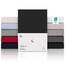 Blumtal® Premium Spannbettlaken 200x200 cm Jersey - OEKO-TEX Zertifiziertes Baumwolle Bettlaken - Spannbetttuch in Schwarz