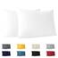 Dreamzie Kissenbezug 40x60 (Set mit 2) - 100% Jersey Baumwolle 150 g/qm Kissenbezüge -Weiß - Für Kissen 40 x 60 cm - Kissenhülle - Kissenbezug - Resistent und Hypoallergen