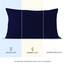 Dreamzie Kissenbezug 40 x 80 (Set mit 2) - 100% Jersey Baumwolle 150 g/qm Kissenbezüge -Dunkelblau - Für Kissen 40 x 80 cm - Kissenhülle - Kissenbezug - Resistent und Hypoallergen