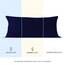Dreamzie Kopfkissenbezug, 40 x 145 cm (2 Stück), 100% Baumwolle, Jersey, 150 g/m², dunkelblau, Kissenbezug 40 x 145 cm, Baumwolle, strapazierfähig, hypoallergen, für Kopfkissen