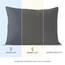 Dreamzie Kissenbezug 30x50 (Set mit 2) - 100% Jersey Baumwolle 150 g/qm Kissenbezüge -Anthrazit - Für Kissenbezug 50x30 cm - Kissenhülle - Resistent und Hypoallergen