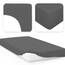 Jacobson Jersey Spannbettlaken Spannbetttuch Baumwolle Bettlaken (60x120-70x140 cm, Anthrazit)