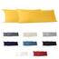 Dreamzie Kopfkissenbezug, 40 x 145 cm (2 Stück), 100% Baumwolle, Jersey, 150 g/m², gelb, Kissenbezug 40 x 145 cm, Baumwolle, strapazierfähig, hypoallergen, für Kopfkissen