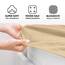 Jacobson Jersey Spannbettlaken Spannbetttuch Baumwolle Bettlaken (90x200-100x200 cm, Beige)