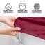 Jacobson Jersey Spannbettlaken Spannbetttuch Baumwolle Bettlaken (60x120-70x140 cm, Bordeaux)