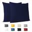 Dreamzie Kissenbezug 60 x 60 cm (2er Pack)- 100% Jersey Baumwolle 150 g/qm Kissenbezüge -Dunkelblau - Für Kissen 60 x 60 cm - Kissenhülle - Kissenbezug - Resistent und Hypoallergen