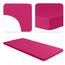Jacobson Jersey Spannbettlaken Spannbetttuch Baumwolle Bettlaken (Topper 140-160x200 cm, Pink)