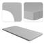 Jacobson Jersey Spannbettlaken Spannbetttuch Baumwolle Bettlaken (Topper 140-160x200 cm, Grau)