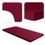 Jacobson Jersey Spannbettlaken Spannbetttuch Baumwolle Bettlaken (Topper 180-200x200 cm, Bordeaux)