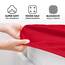 Jacobson Jersey Spannbettlaken Spannbetttuch Baumwolle Bettlaken (Topper 140-160x200 cm, Rot)