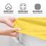 Jacobson Jersey Spannbettlaken Spannbetttuch Baumwolle Bettlaken (90x200-100x200 cm, Gelb)